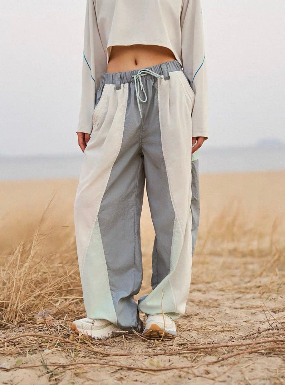 Beak -  Colourblock Parachute Trousers