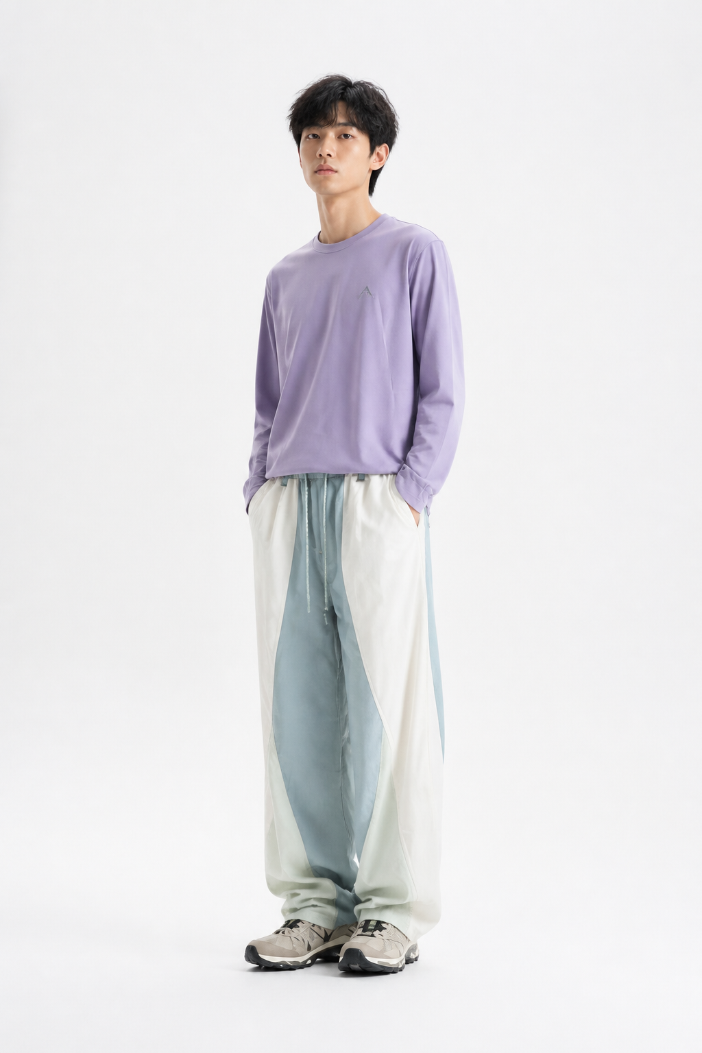 Beak -  Colourblock Parachute Trousers