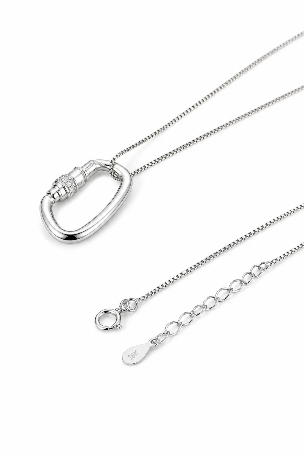 Carabiner Pendant Necklace
