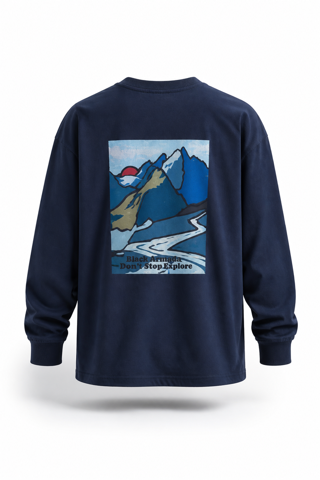 Black Armada Drawstring Longsleeve