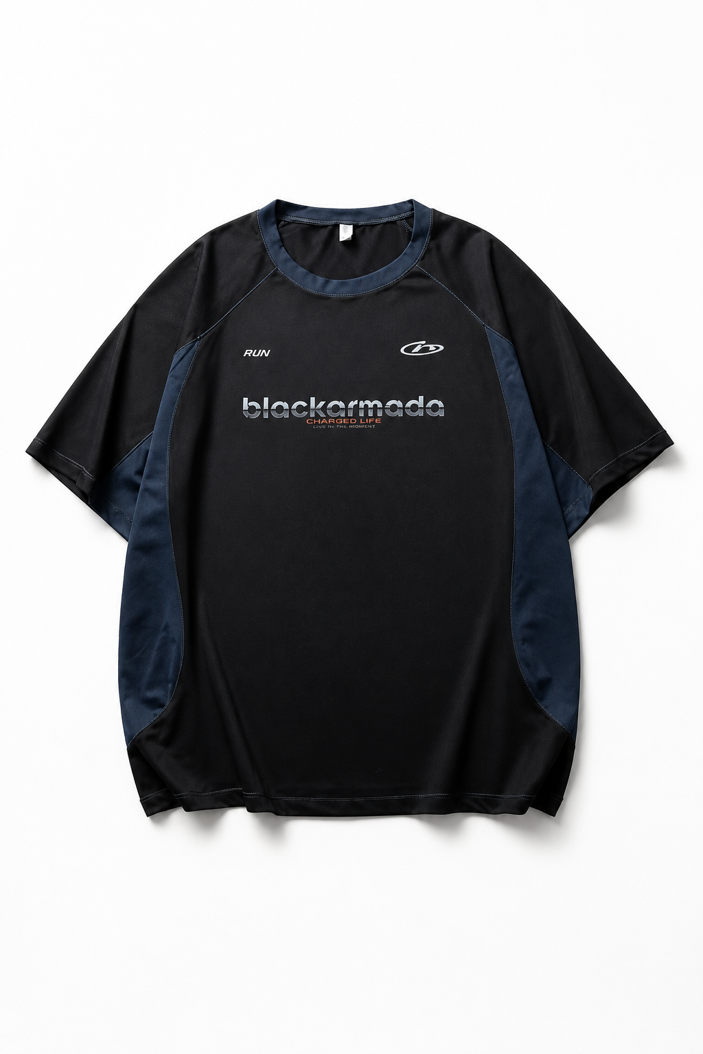 Blackarmada Charged Life Colour-Block Performance Tee