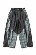 Patchwork Plaid Balloon Trousers